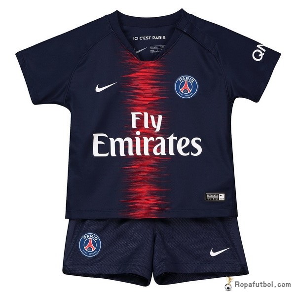 Camiseta Paris Saint Germain Replica Primera Ropa Niños 2018/19 Azul